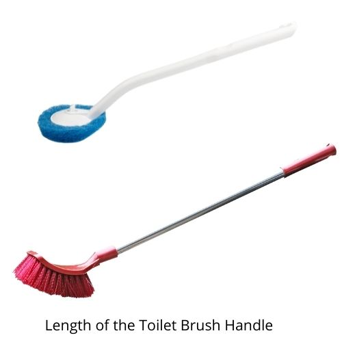 Toilet Brushes Buying Guide 2022 6 length of toilet brush handle